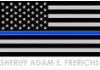 Thin Blue Line American flag image.